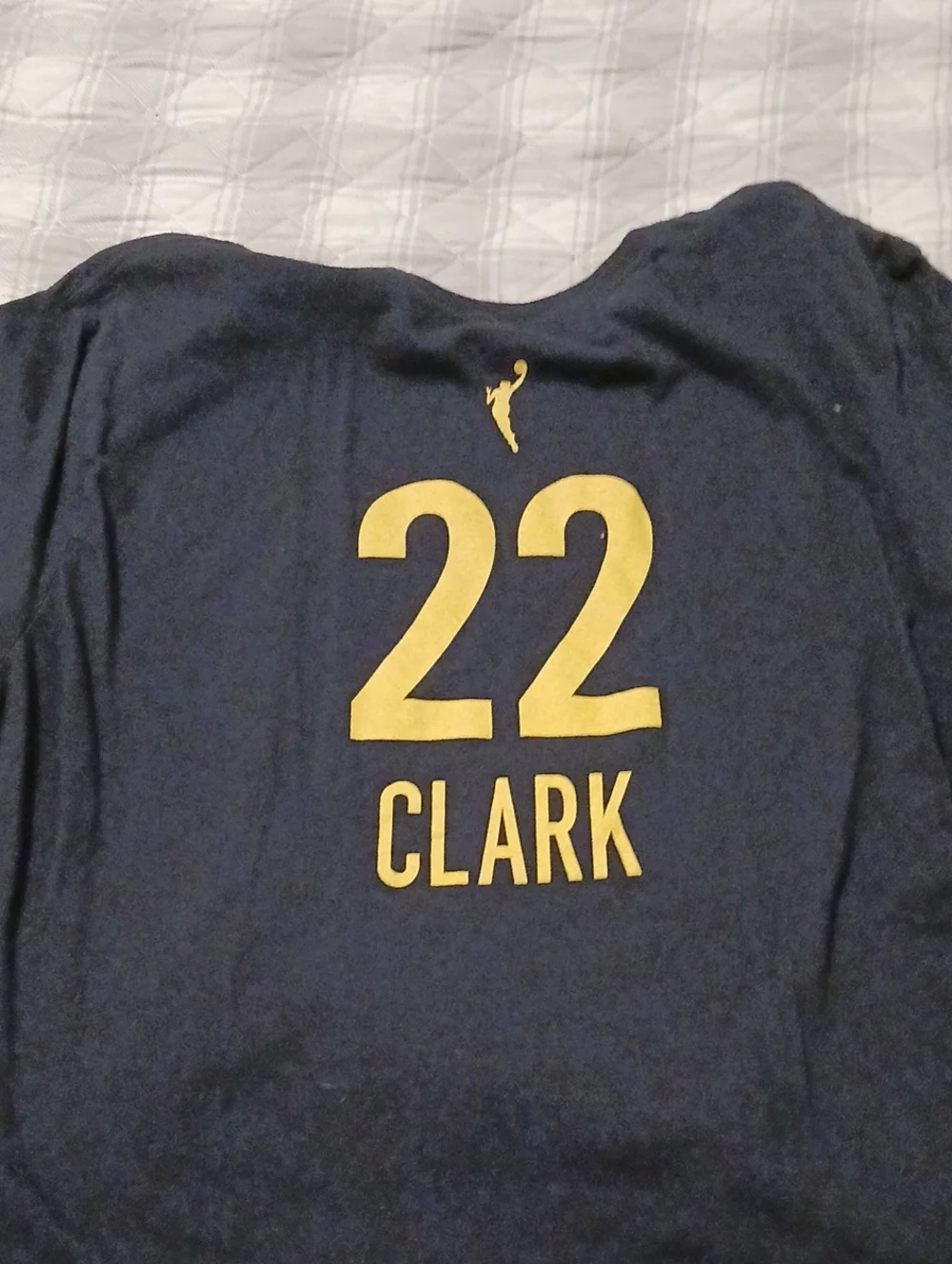 Nike Indiana Fever Navy & Gold Number 22 Crew Tee